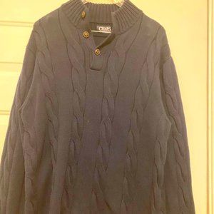 Chaps blue men's sweater size XL